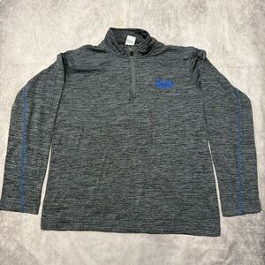 Gray Quarter-Zip UCLA Pullover